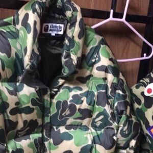 Size m bape down jacket